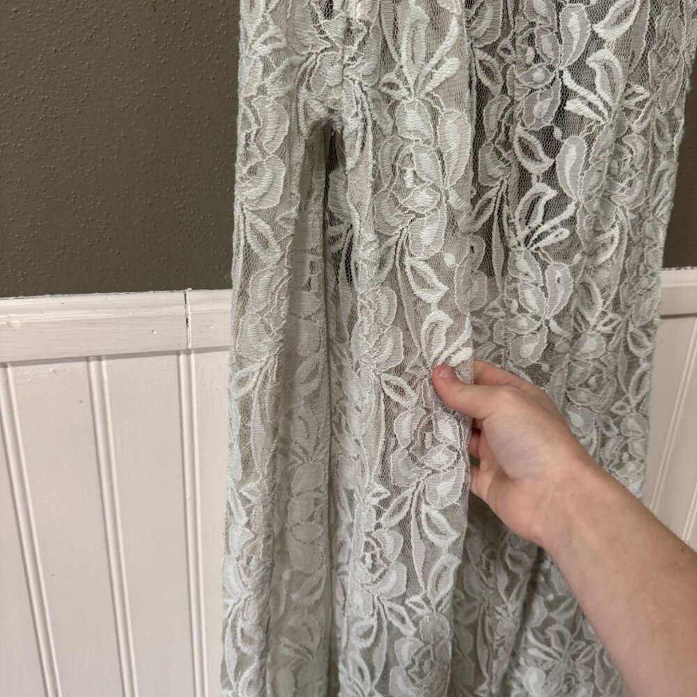 LuLaRoe Women Size Small Lace Crocheted Open Front Duster Boho Festival‎ Witchy - Picture 8 of 9